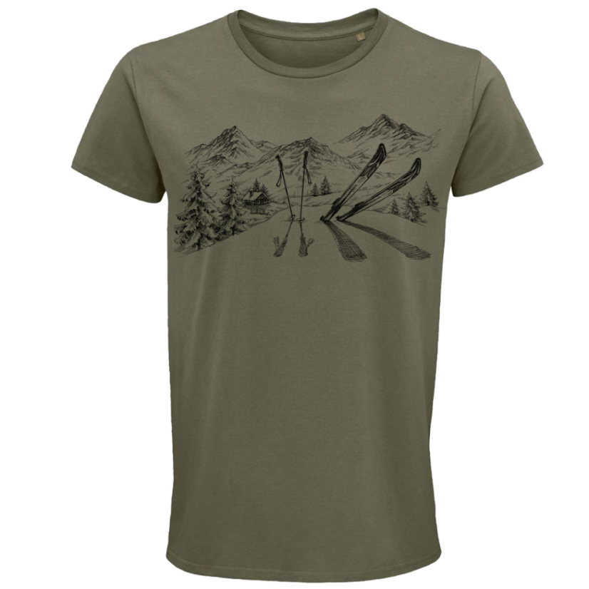 Pánske BIO tričko Skialp a hory