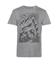 Pánske BIO tričko Skica hôr