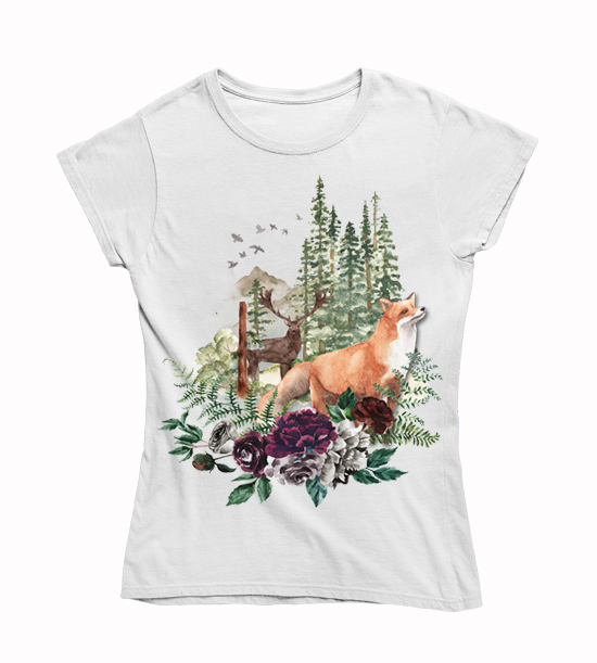 Dámske tričko harmónia lesa