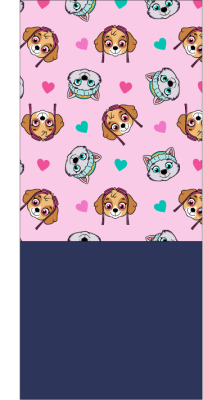 Dětský zimní nákrčník Paw Patrol – modrý (Skye & Everest)