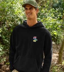 Pánska mikina s kapucňou Ten správny smer - minimalizmus