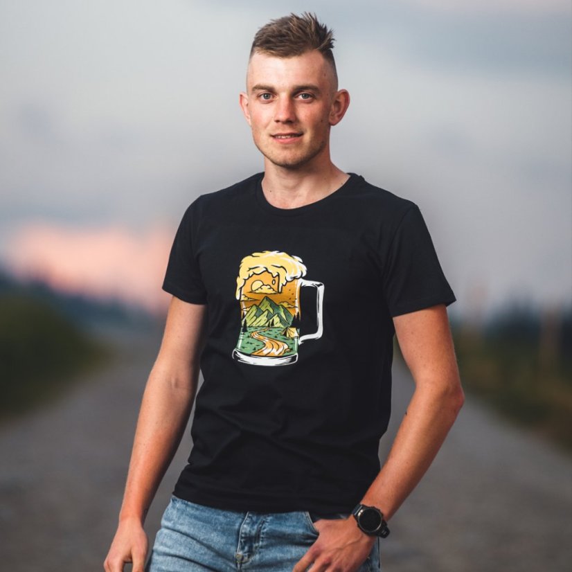 Pánské tričko Hory a pivo