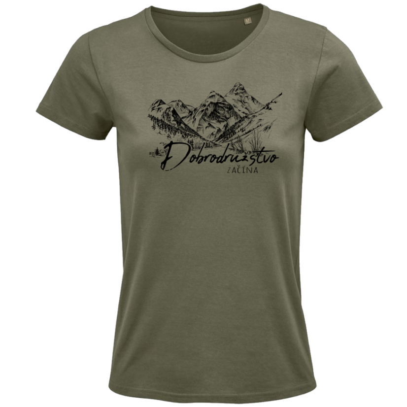 Dámske tričko Dobrodružstvo začína