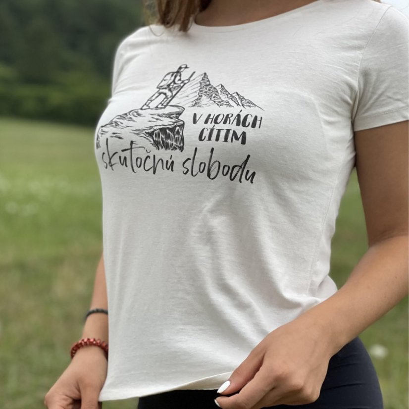 Dámske BIO  tričko skutočná sloboda