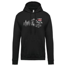 Pánska mikina s kapucňou Hora a turistická značka