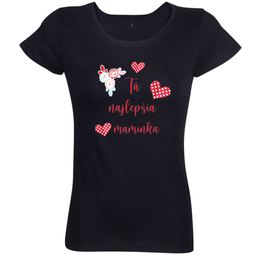 Dámske Bio tričko Maminka srdiečka