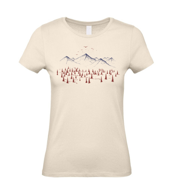 Dámske tričko stromy a štíty