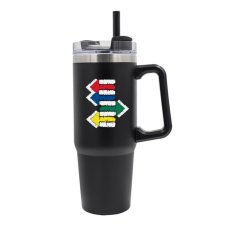 Termohrnček Ten správny smer, 900 ml, čierna