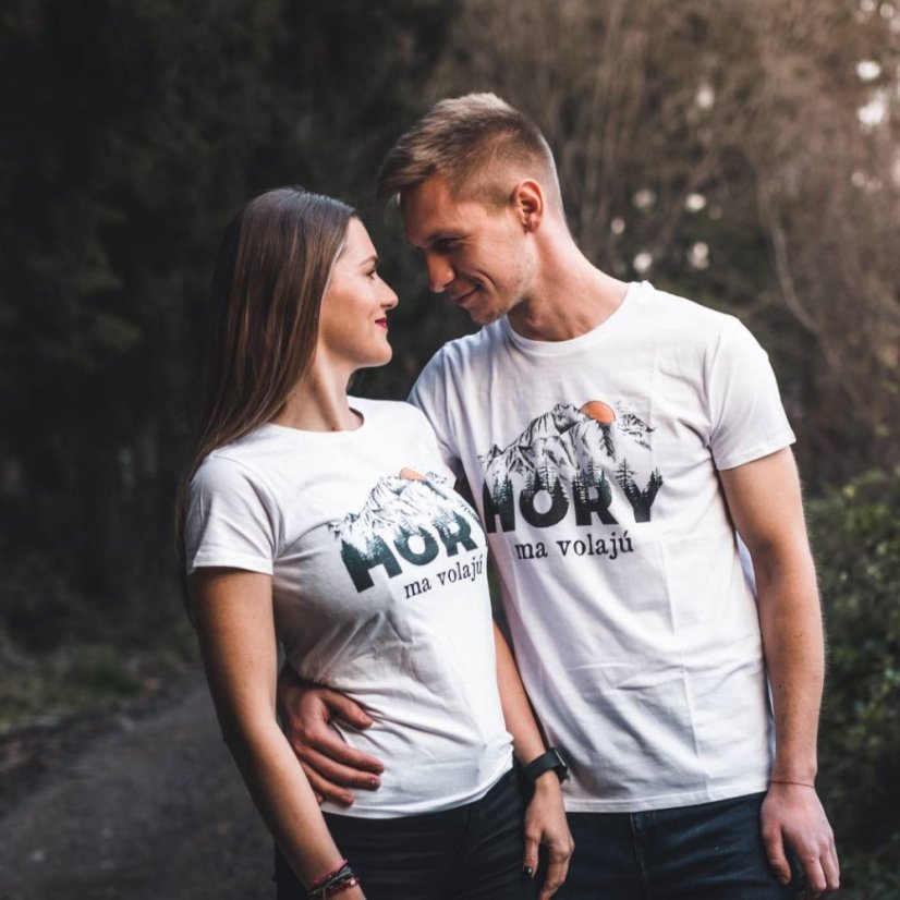 Dámske BIO tričko Hory ma volajú farebné - Veľkosť: S, Farby: Biela