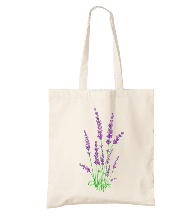 BIO bavlnená taška Levanduľa
