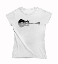 Dámske tričko Gitara príroda