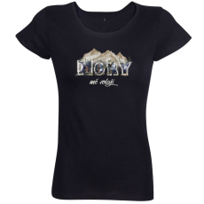 Dámske tričko Hory mě volají noc černé