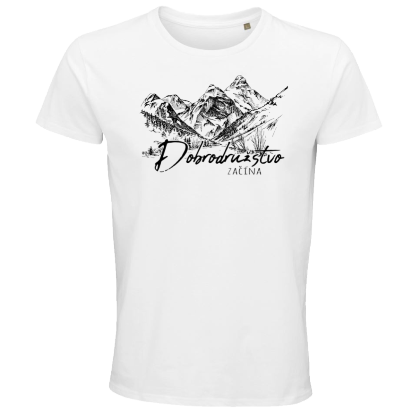 Pánske BIO tričko Dobrodružstvo začína