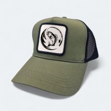 Šiltovka HUNT,  Ryba v kruhu, zelená