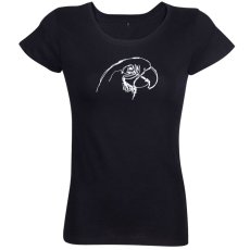 Dámske tričko Papagáj skica