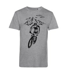 Pánske BIO tričko cyklistika v horách
