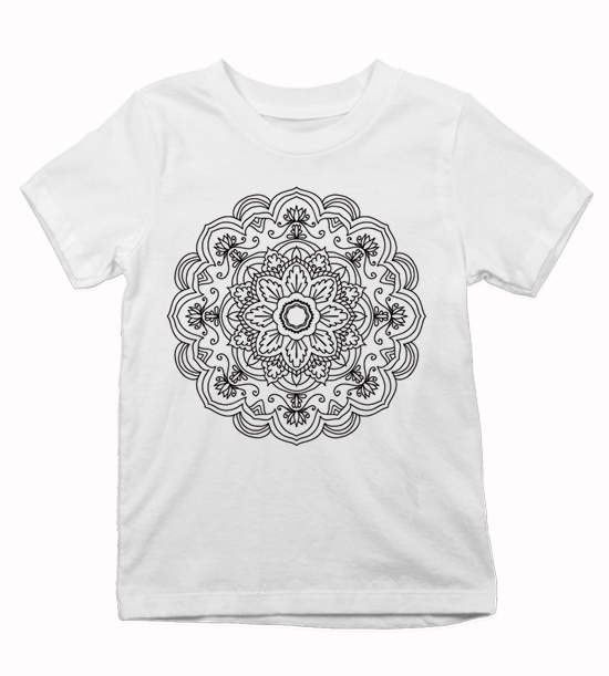 Detské tričko Maľovaná mandala