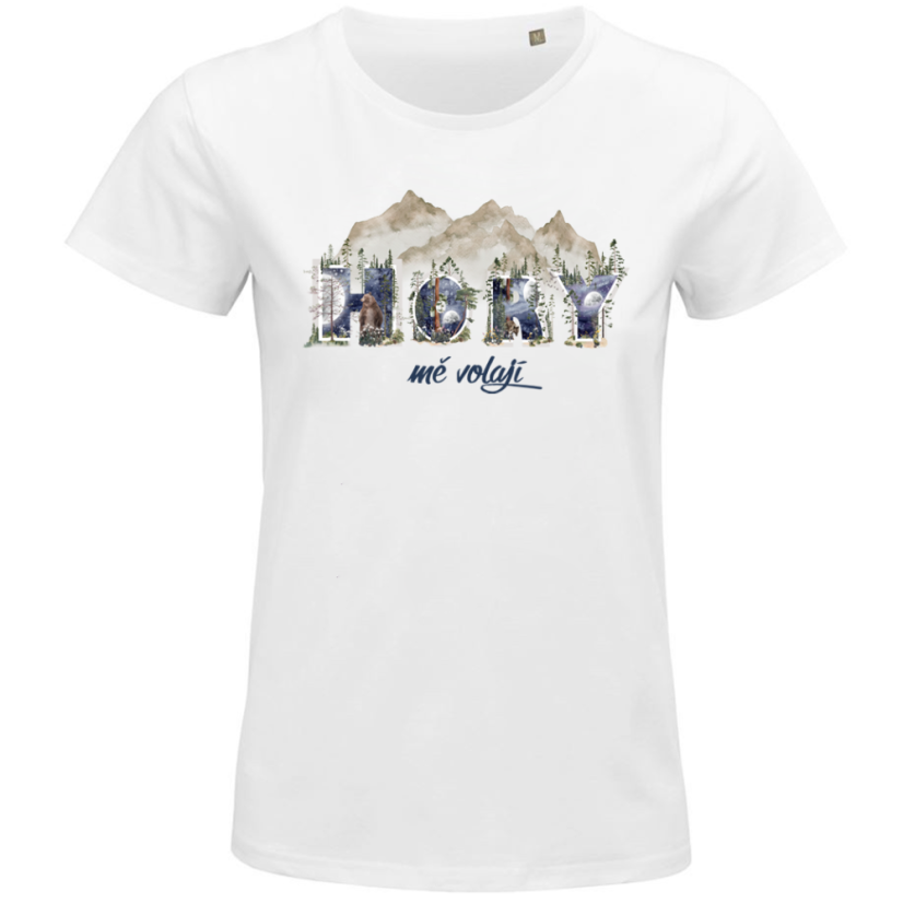Dámské tričko Hory mě volají noc