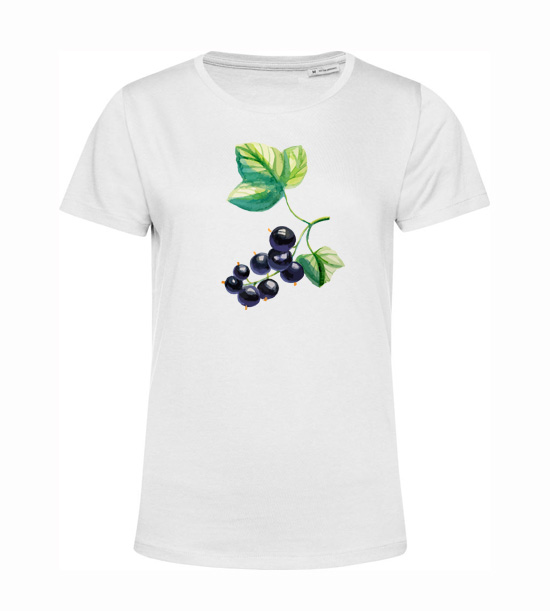 Dámske BIO tričko čierne ríbezle