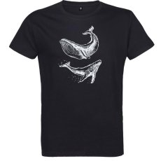 Pánske tričko Veľryba skica