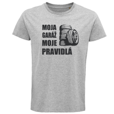 Pánske tričko Moja garáž, moje pravidlá
