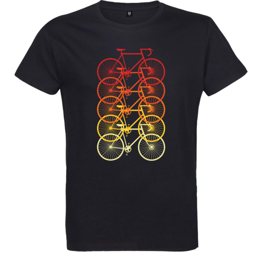 Pánske tričko farebné bicykle Pánske tričko farebné bicykle