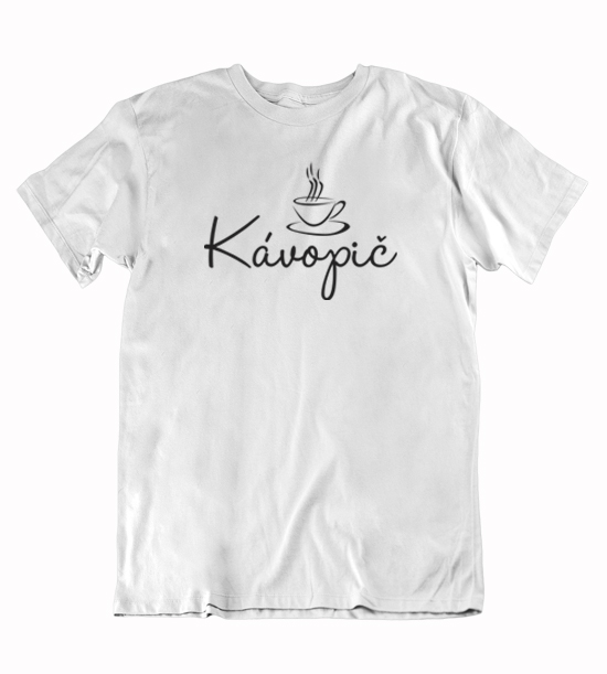 Pánske vtipné tričko kávopič