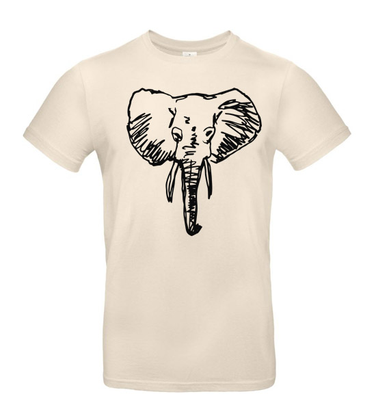 Pánske tričko Slon skica