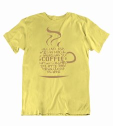 Pánske vtipné tričko ranná káva