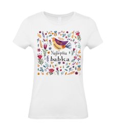 Dámske tričko najlepšia babka vtáčik