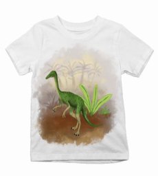 Detské tričko Dinosaurus na prechádzke