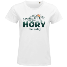 Dámské  tričko Hory mě volají barevné