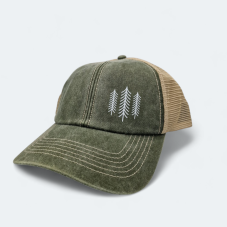 Šiltovka VINTAGE, sila prírody,  olivovo zelená