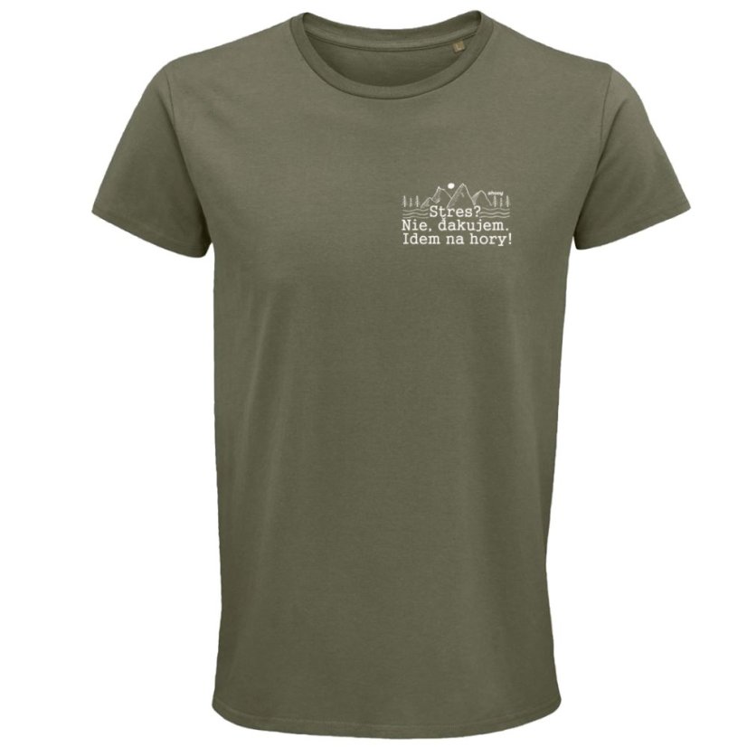 Pánske tričko Stres? Nie. Idem na hory !