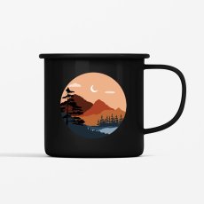 Smaltovaný hrnček Príroda v kruhu, 350ml