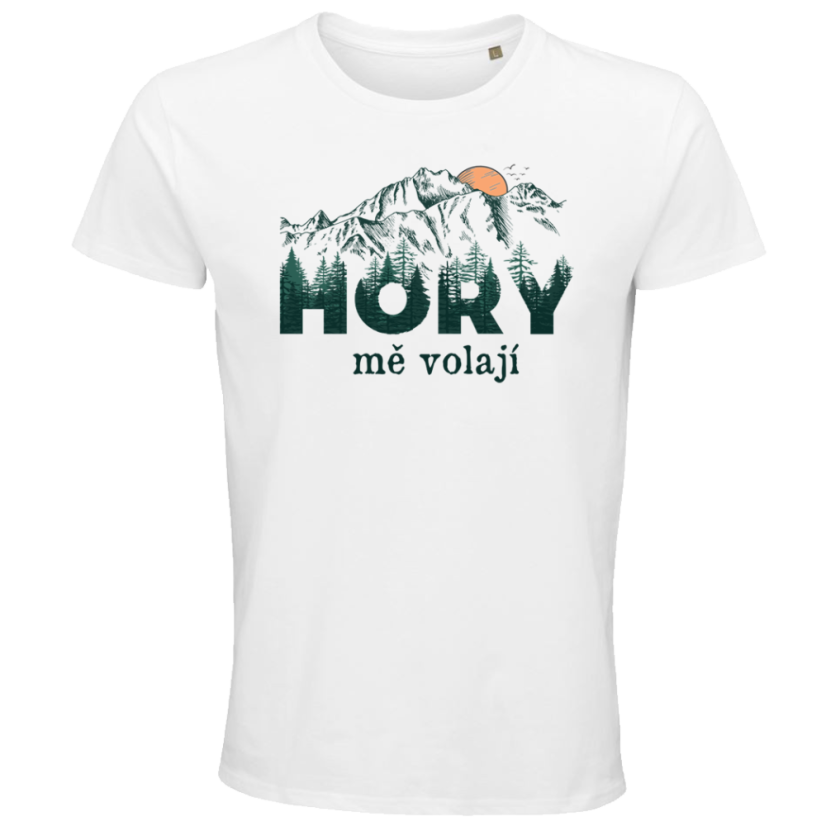 Pánské tričko Hory mě volají barevné