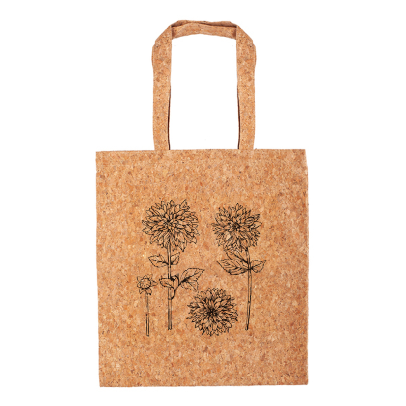 Korková taška Chryzantéma