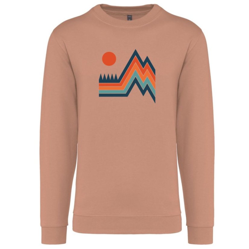 Mikina Retro príroda - Veľkosť: XL, Farby: Námornícka modrá