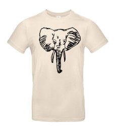 Pánske tričko Slon skica