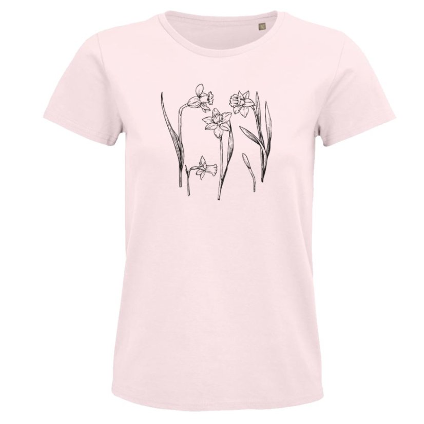 Dámske Bio tričko  narcis  skica