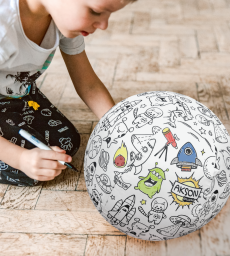 Balónová lopta na vymaľovanie – Vesmír 30 cm