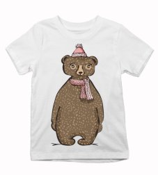 Detské tričko macko v čiapke