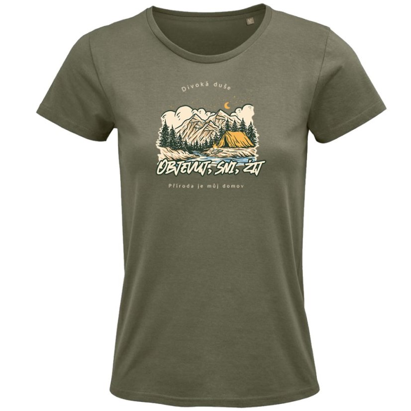 Dámské tričko Příroda je můj domov