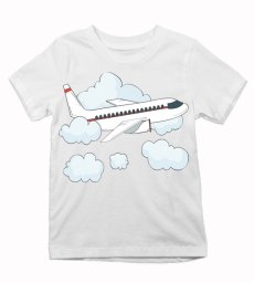 Detské tričko lietadlo v oblakoch