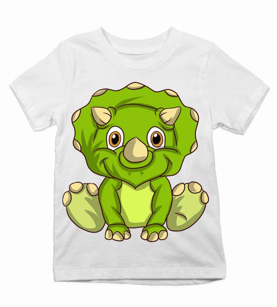 Dětské tričko Dinosaurus malý dino zelený