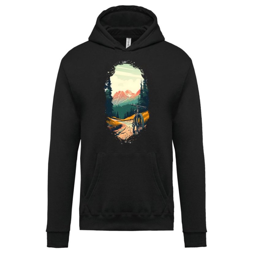 Pánska mikina s kapucňou Pedálmi k slobode