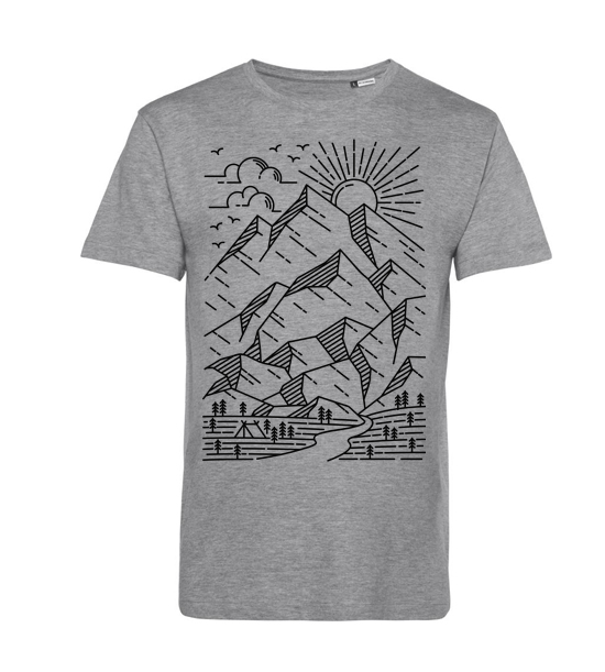 Pánske BIO tričko Skica hôr