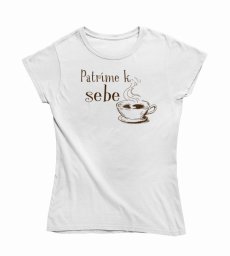 Dámske vtipné tričko patríme k sebe