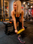 FLEX BAND Textilní posilovací pásek MODRÁ PEVNÁ 3/5 (10-15kg)