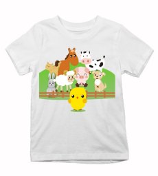Detské tričko zvieratka na farme